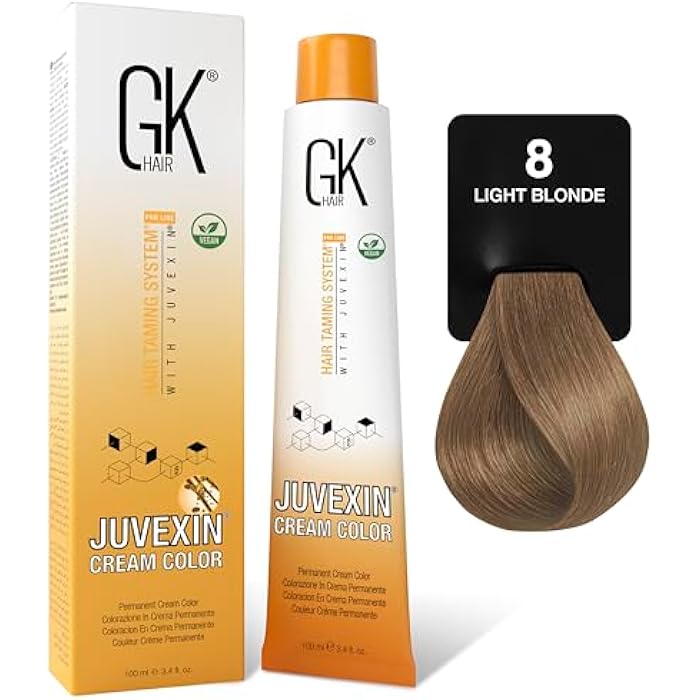 GK Hair Color - 8 Light Blonde - Image 1